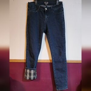 AZI High Waisted Crop Skinny Jeans